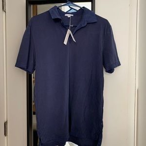Brand new James Perse blue jersey collared shirt